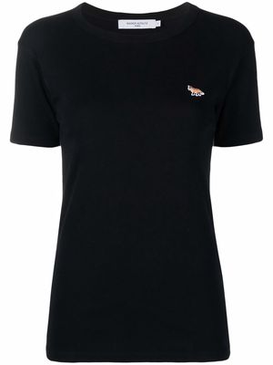 Maison Kitsuné fox-patch T-shirt - Black