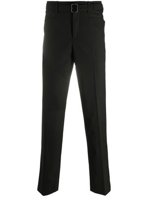 Neil Barrett belted slim-fit trousers - Black