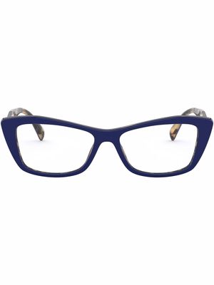 Prada Eyewear geometric-frame glasses - White