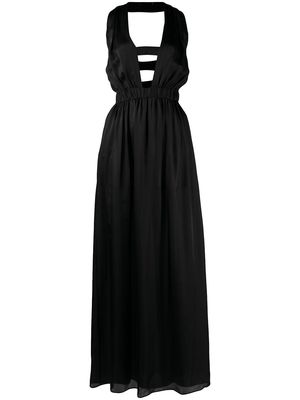 Kiki de Montparnasse caged long dress - Black
