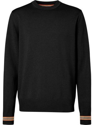 Burberry Icon Stripe fine-knit jumper - Black