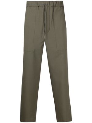 OAMC drawstring cropped trousers - Green