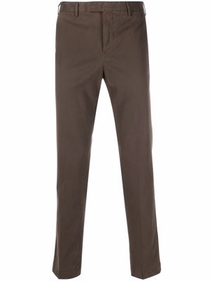 Pt01 slim-cut trousers - Brown