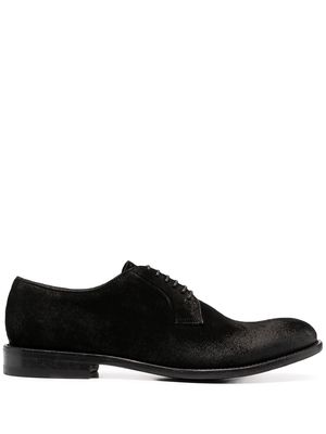 Tagliatore lace-up leather derby shoes - Black