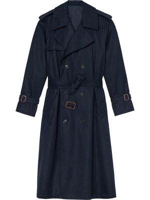WARDROBE.NYC double-breasted trench coat - Blue