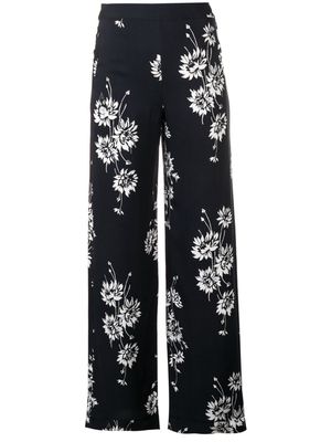 McQ Swallow floral printed trousers - Black