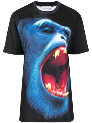 Christopher Kane monkey print oversized T-shirt - Black