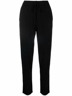 12 STOREEZ drawstring-waist track pants - Black
