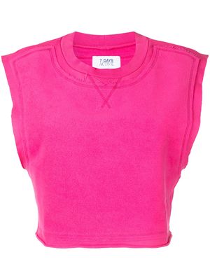 7 DAYS Active sleeveless cropped top - Pink