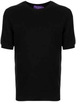 Ralph Lauren Purple Label Deco cotton crewneck T-shirt - Black