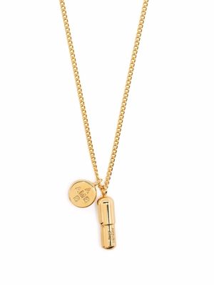 AMBUSH logo-tag pendant necklace - Gold