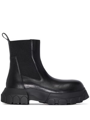 Rick Owens Beatle Bozo Tractor leather boots - Black