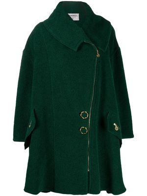 Chanel Pre-Owned 1980s oversized zipped coat - Green