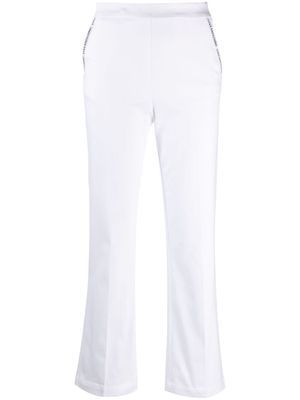 Love Moschino cropped straight-leg trousers - White