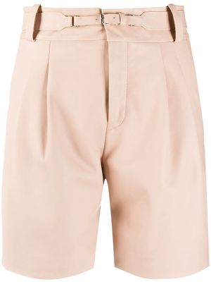 RED Valentino high-waisted belted shorts - Pink