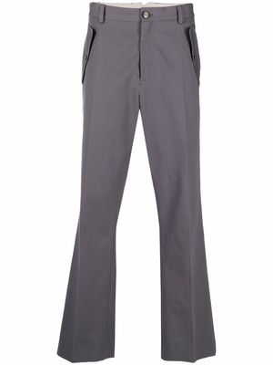 Nanushka high-waisted straight leg trousers - Grey