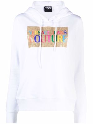 Versace Jeans Couture logo-print hoodie - White