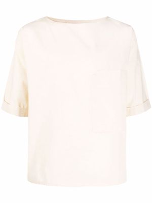 Alchemy patch-pocket cotton T-Shirt - Neutrals