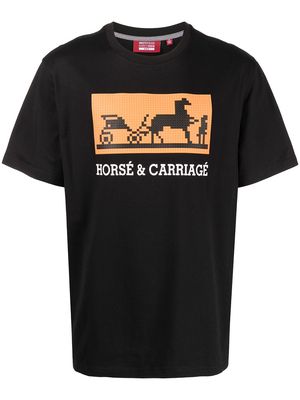 Mostly Heard Rarely Seen 8-Bit Horsé & Carriagé graphic T-shirt - Black
