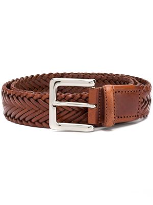 Scarosso braided casual belt - Brown