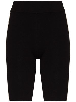 St. Agni side-stripe cycling shorts - Black
