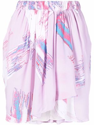IRO high waisted draped mini skirt - Pink