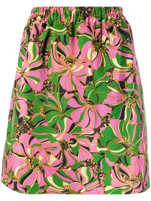 La DoubleJ botanic print skirt - Pink