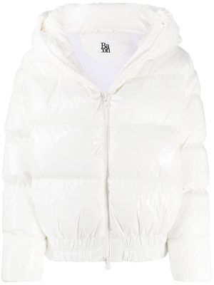 Bacon Cloud hooded down-padded jacket - White