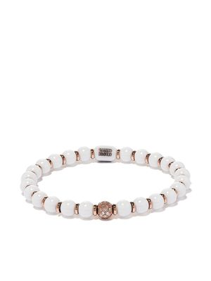 Roberto Demeglio 18kt rose gold, diamond and white ceramic bracelet - Pink