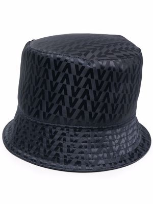 Valentino logo-print bucket hat - Blue