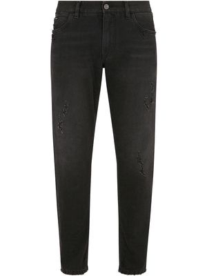 Dolce & Gabbana tapered leg jeans - Black