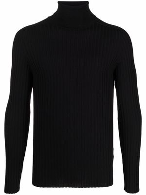 Transit ribbed-knit roll-neck jumper - Black