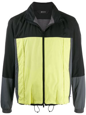 Z Zegna color-block lightweight jacket - Black