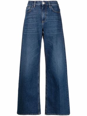PINKO high-rise wide-leg jeans - Blue