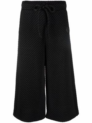 Viktor & Rolf signature seal quilted culottes - Black