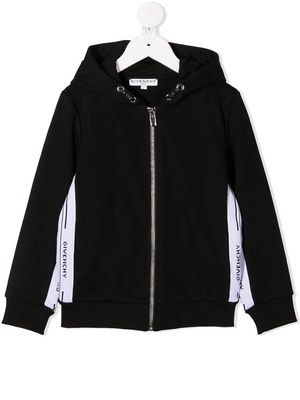 Givenchy Kids branded long-sleeve hoodie - Black