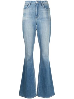 L'Agence stonewashed flared jeans - Blue