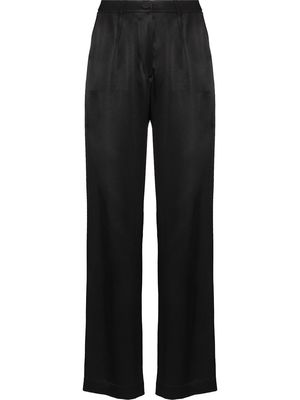 Materiel Slouch wide-leg satin trousers - Black