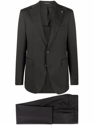 Tagliatore virgin wool single-breasted suit - Black