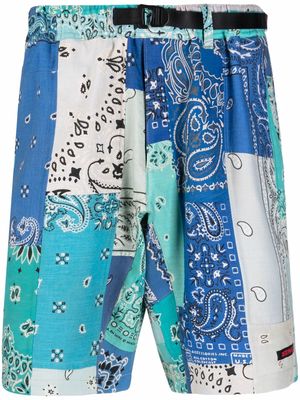 Readymade patchwork paisley shorts - Blue