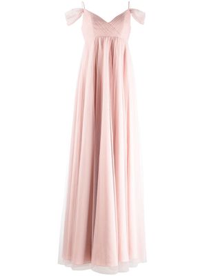 Marchesa Notte Bridesmaids Isernia cold-shoulder bridesmaid gown - Pink