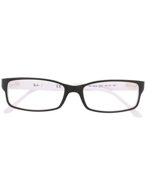 Ray-Ban rectangle frame glasses - White
