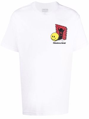 MARKET Smiley Find The Light cotton T-Shirt - White