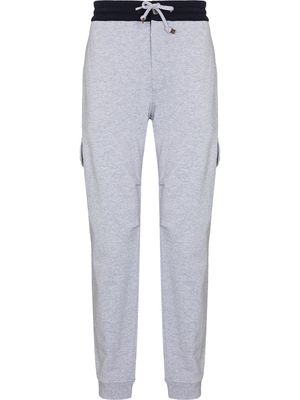 Brunello Cucinelli tapered drawstring track pants - Grey