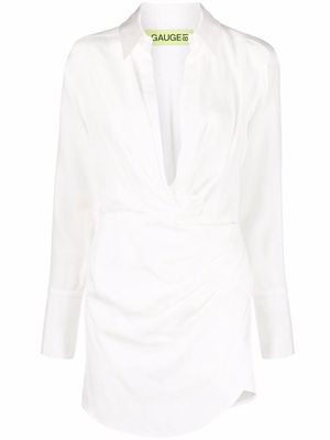 GAUGE81 Naha long-sleeve minidress - White