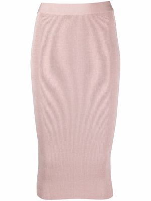 TOM FORD ribbed-knit pencil skirt - Pink