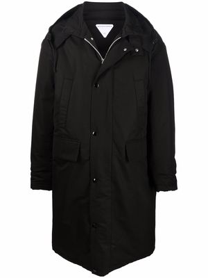 Bottega Veneta detachable-hood coat - Black