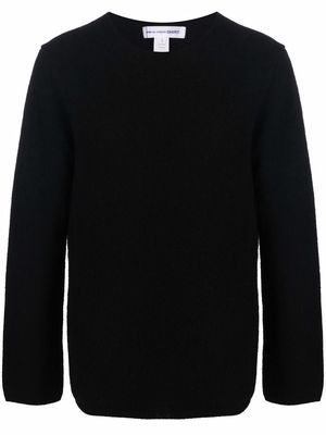 Comme Des Garçons Shirt crew-neck wool jumper - Black