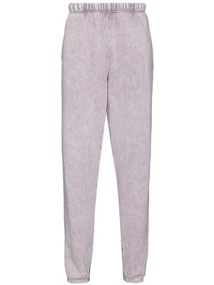Les Tien tapered-leg cotton track pants - Purple
