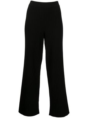 Proenza Schouler White Label lightweight ribbed-knit trousers - Black